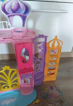 Barbie domček Dúhový zámok,bábika princezná zdarma - 5