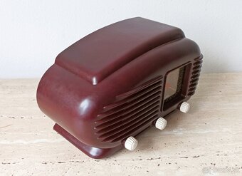 Krásný bytový doplněk - starožitné rádio Art DECO, top stav - 5