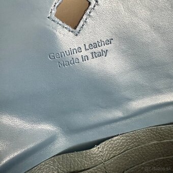 Kožená talianska kabelka do ruky - 5