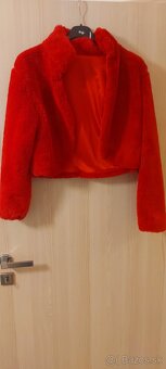 Krásne červené spoločenské šaty - 5