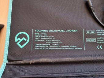 Skladací fotovoltický panel 60w - 5