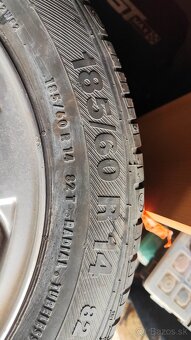 5x100 R14 Škoda Fabia elektróny + letné pneu 185/60r14 - 5