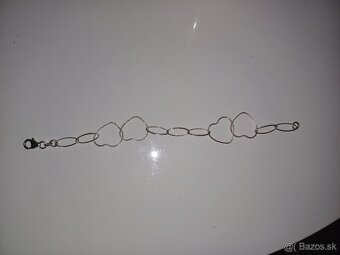 Strieborný náramok-20cm-NOVÝ - 5