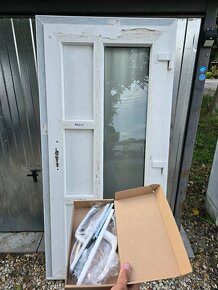 Nove plastove dvere 98x207cm Kömerling Dvojsklo siva/biela - 5
