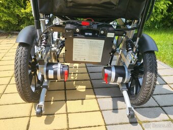 elektrický invalidný vozík XL 53cm do170kg novy 10km/h - 5