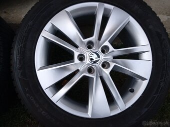 18"5x112 ET 43....235/55 R18... Škoda Kodiaq zimná sada - 5