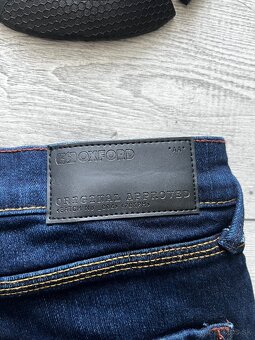 Oxford Pánske rifle Slim 2 Years Aged Modré 32 (D) - 5