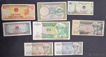 Bankovky z obehu svet 4 - 5