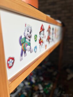 KURA: Obojstranná detská posteľ, biela/borovica, 90x200 cm - 5