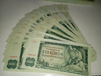 BANKOVKY 100 KUSŮ 100 KČS 1961, JEN VZÁCNÉ SÉRIE - 5
