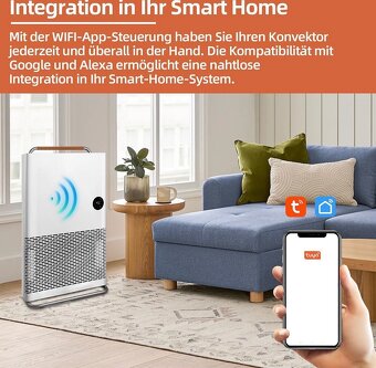 NOVÝ SHX Dizajnový WIFI konvektor ohrievač TOP - 5