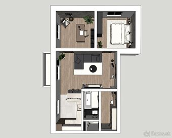 Veľký Bysterec: 3 izbový byt - 5