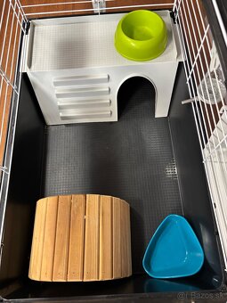 🐹 Predám 2 klietky FERPLAST + príslušenstvo + pelech - 5