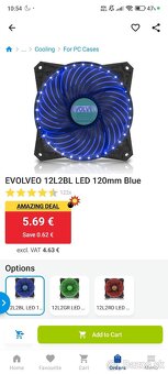 EVOLVEO 12L2BL LED 120mm Blue - 5