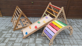 3 stranný bukový Piklerovej trojuholník montessori - 5