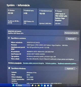 Stolný PC DELL OptiPlex 5055 - 5
