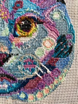 Vyšívaný obraz Britska mačka - 5