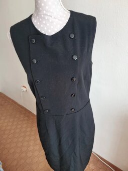 čierne biznis šaty Ralph Lauren 40 + šatka grátis - 5