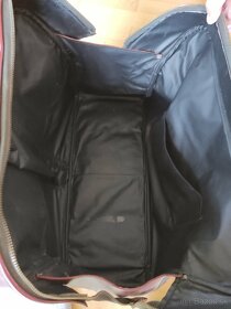 Bordová koženková Vintage taška cestovná - 5