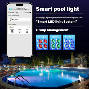 LED bazénové svetlo s APP - 5