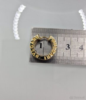 Zlaté náušnice BVLGARI - 5