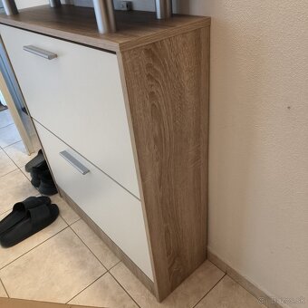 Botník/skrinka na topánky dekor dub - 5