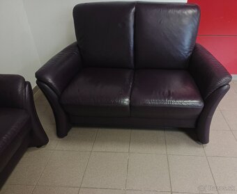 Kožená sedacia súprava 3+2 - ako NOVÁ, TOP STAV - 5