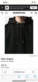 Palm Angels black logo hoodie - 5