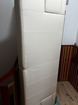 Sedacia súprava koženny gauč s veľkou taburetkou - 5