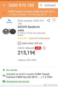 Spolková sada SASCH Ford transit Connect, tourneo - 5