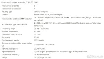 ELAC FS 249.2 Black High Gloss / AKCIA - 5