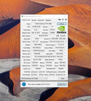 Predám EVGA RTX 3060 12GB - 5