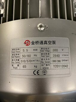 Vacuum Blower 5,5KW 2 kusy vrátane filtrov a jeden bez filtu - 5