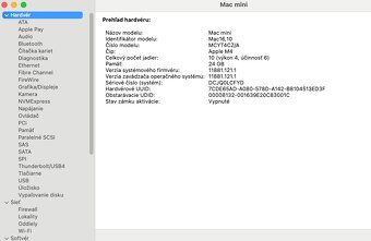 Mac mini M4 vyššia konfigurácia 24GB RAM 500GB SSD - 5