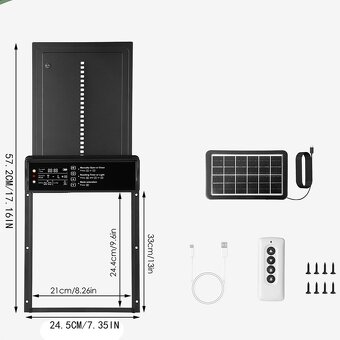 Nové automatické dvierka na kurín, pre sliepky - 5