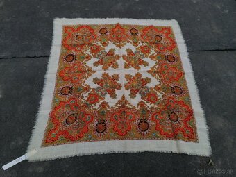 Predám starodávne kašmírové šatky a šál - 5