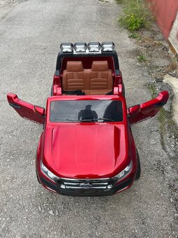 Elektrické autíčko Ford Ranger 4x4 - lakované - červené - 5