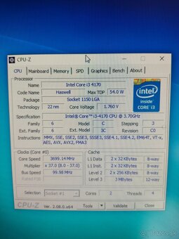 MSI H81M-P33, i3 4170 3,7Ghz, 8GB RAM - 5