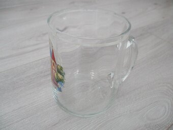 sadu troch starožitných sklenených pohárov - 5