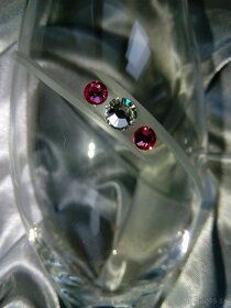 Svadobné poháre Swarovski elements - Rose - 5