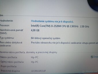 Hp elitebook 2560p + Intel core i5 + 4gb ram + Windows 7 - 5