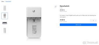 Ubiquiti NanoSwitch N‑SW – outdoor PoE switch, funkčný - 5
