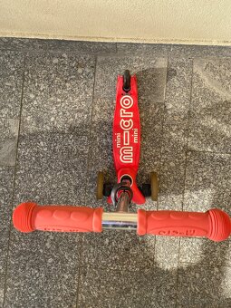 Kolobežka/odrážadlo MICRO Mini 3v1, červenè - 5