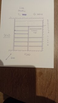 Predám dvojdielnu vstavanú skriňu roll door - 5