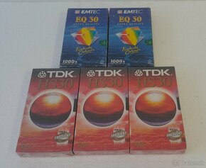 Predám nové videokazety EMTEC , TDK - 5