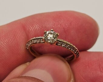 14k zlatý prsteň 0,63ct ❤️❤️❤️ - 5