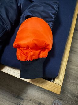 Alpha Industries Parka zimna bunda tmavomodrá - 5