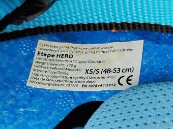 Predám detskú prilbu Etape Hero xs/s 48-53 cm - 5
