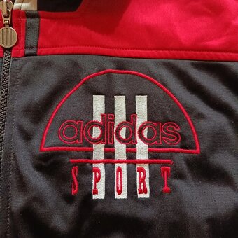 Vintage 80s Adidas tracksuit jacket bunda mikina na zips M - 5