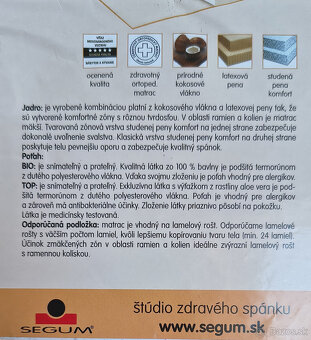 2x ortopedický matrac 200 x 90 x 15 cm - 5